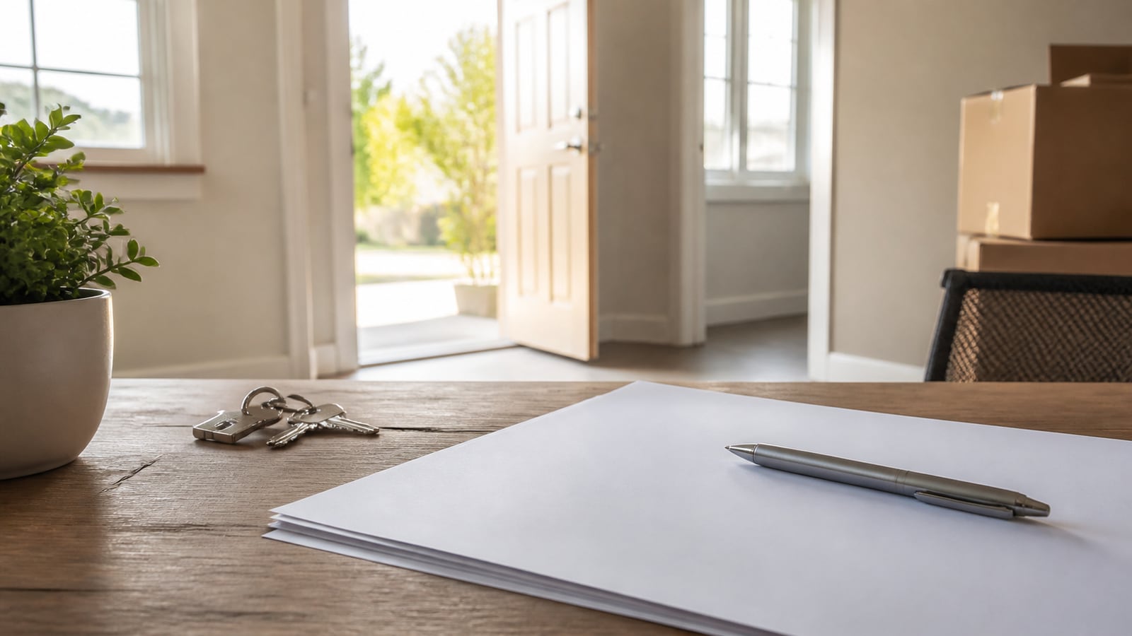 Lege planning op een bureau voor een toekomstplan rond de achttiende verjaardag